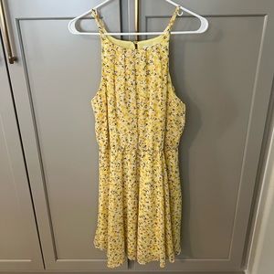 Yellow Floral Sleeveless Dress (NWT)